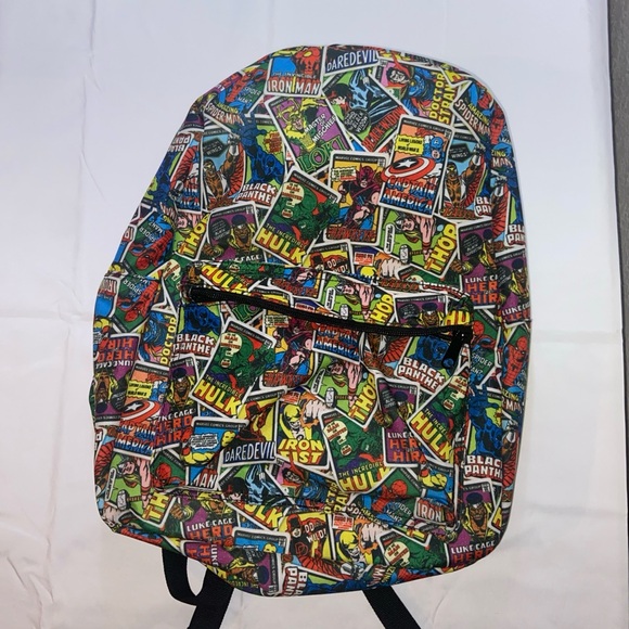 Marvel Multicolor Comic Collage Backpack - Picture 2 of 6